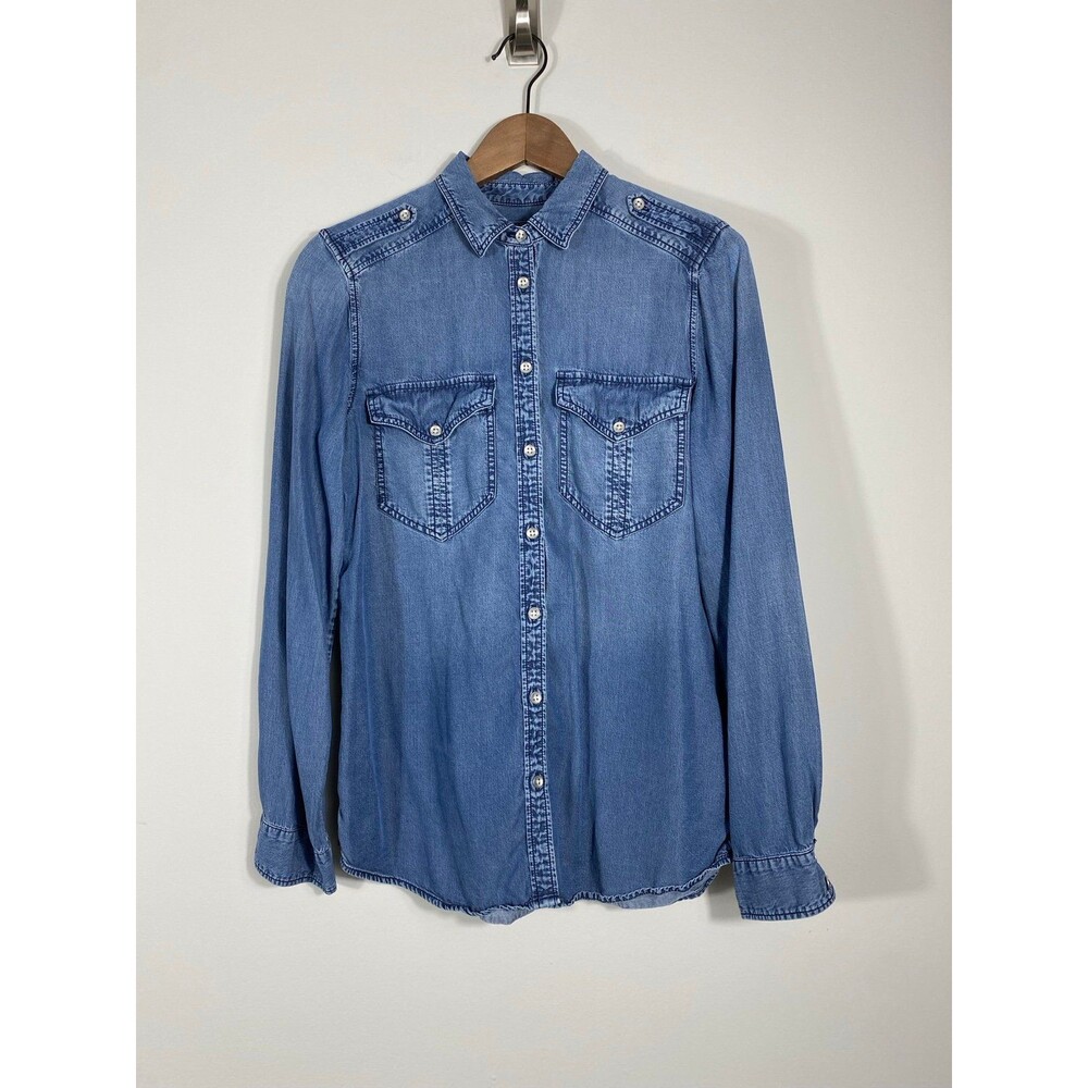 Express Chambray Button Down Shirt Women’s Small